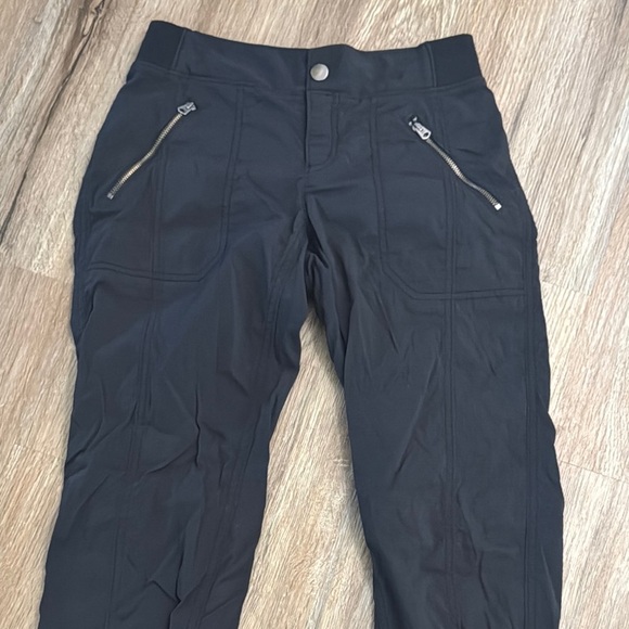 Athleta Black Jogger Pants with Zipper Pockets - Picture 2 of 9